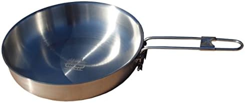 8 in Stainless Fry Pan with Folding Handle