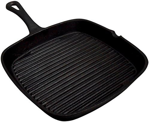 9 in Cast Iron Square Skillet