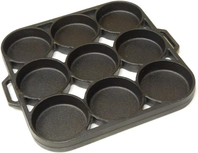Cast Iron Biscuit Pan, 9 Impressions