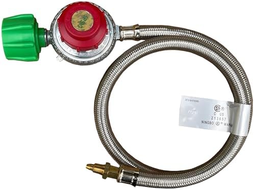 High Pressure Regulator with Braided Hose