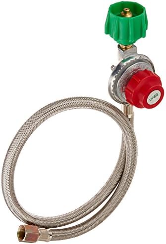 Regulator and Stainless Hose with Male End